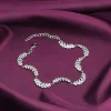 Silver Woven Leaf Bracelet