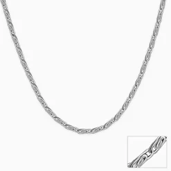 Silver Wow Wheat Chain
