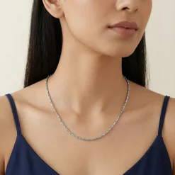 Silver Wow Wheat Chain
