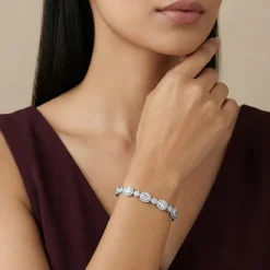 Silver Young Royals Zircon Bracelet