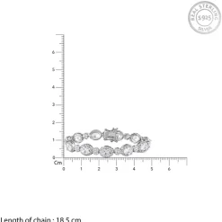 Silver Young Royals Zircon Bracelet