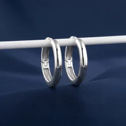 Silver Your Classic Hoop Earrings