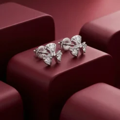 Silver Zephyr Spark Earrings