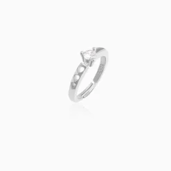 Silver Zircon Bliss Ring