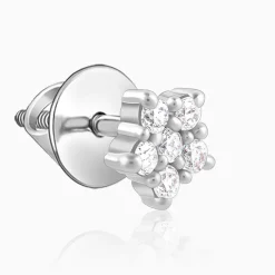 Silver Zircon Constellation Earrings