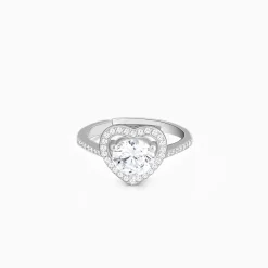 Silver Zircon Heart's Desire Ring
