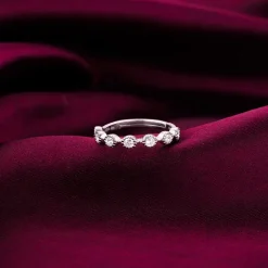 Silver Zircon Melange Ring