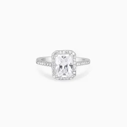 Silver Zircon Soul of Love Ring
