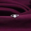 Silver Zircon Stardust Ring