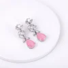 Silver Zircon Studded Magical Drop Earrings