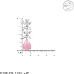 Silver Zircon Studded Magical Drop Set