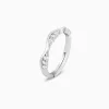 Silver Zircon Tune of Wave Ring