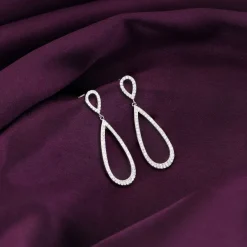 Silver Zirconia Drop Set