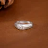 Silver Zirconia Shadow Ring For Him