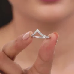 Silver Zirconia Vanki Ring
