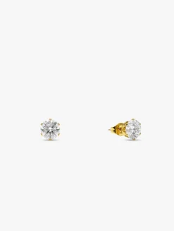 Split Static Demi Fine Huggie Earrings Set