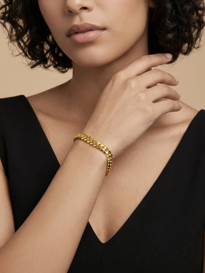 Street Signal Gold Plated Bracelet