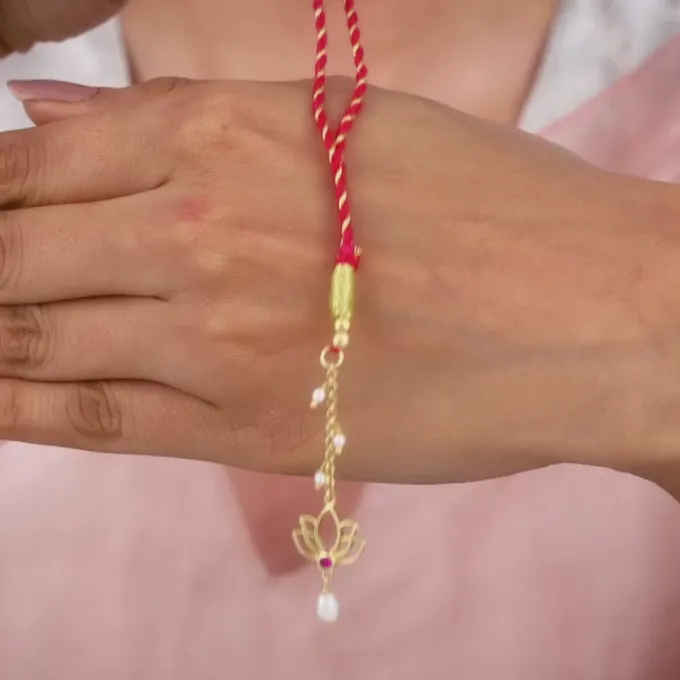 The Exquisite Duo Bhaiya-Bhabhi Rakhi Set of 2