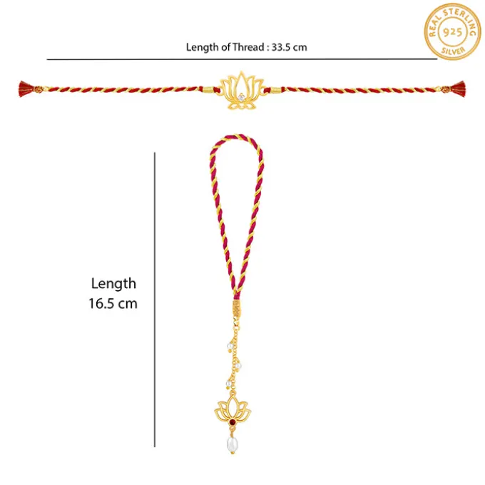The Exquisite Duo Bhaiya-Bhabhi Rakhi Set of 2