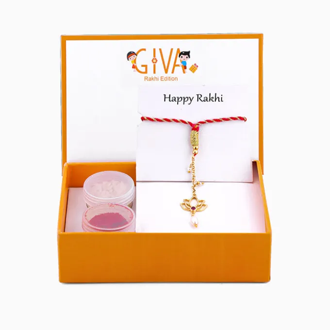 The Exquisite Duo Bhaiya-Bhabhi Rakhi Set of 2