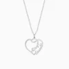 The Lovestruck Couple Silver Pendant With Link Chain