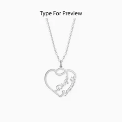 The Lovestruck Couple Silver Pendant With Link Chain