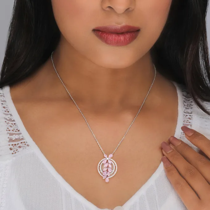 The Pink Periwinkle Pendant