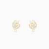The White Periwinkle Earrings