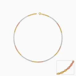 Triple Tone Bonded Anklet