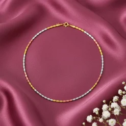 Triple Tone Bonded Anklet